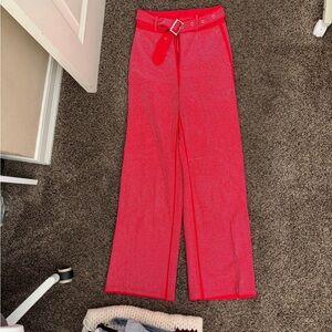 12th Tribe Vibrant sparkly red Pants